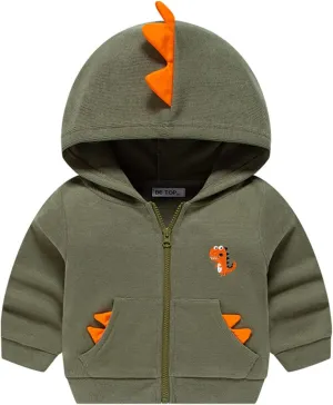 Kids Snow Jacket Boys Kids Toddler Baby Boys Autumn Winter Dinosaur Cotton Hooded Coat Jacket 4t Light Weight Jacket