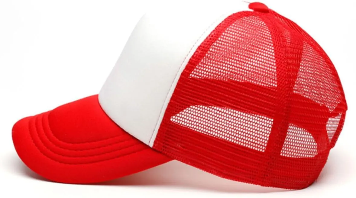Kid's Youth Structured Foam Mesh Trucker Cap Adjustable Toddler Baseball Hat for Outdoor 2-6T