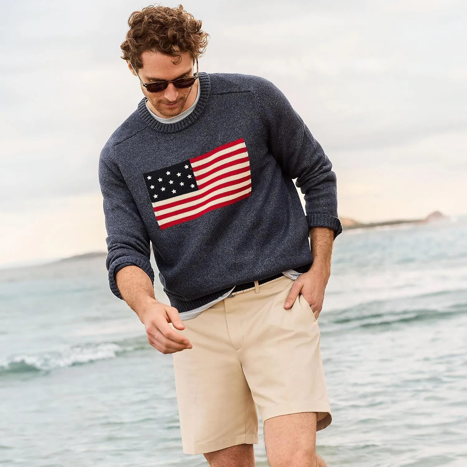 Lands' End Men's Big 9" Traditional Fit No Iron Chino Shorts