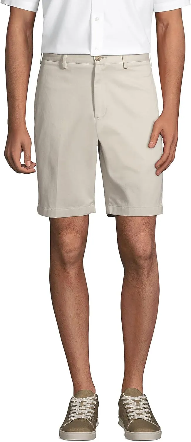 Lands' End Men's Big 9" Traditional Fit No Iron Chino Shorts
