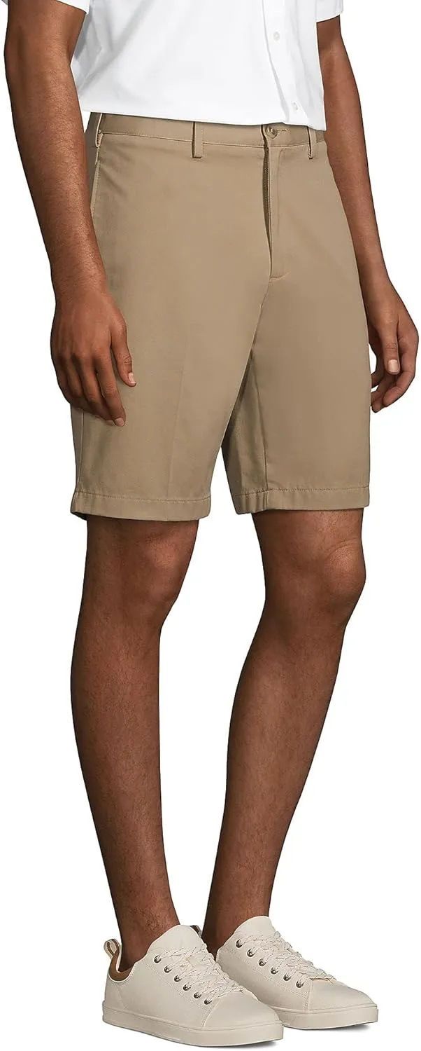 Lands' End Men's Big 9" Traditional Fit No Iron Chino Shorts