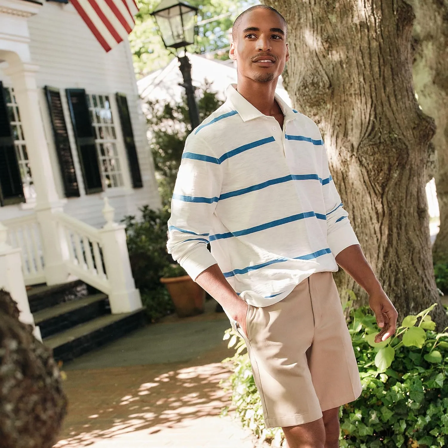 Lands' End Men's Big 9" Traditional Fit No Iron Chino Shorts