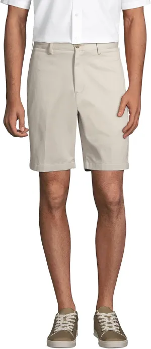 Lands' End Men's Big 9" Traditional Fit No Iron Chino Shorts
