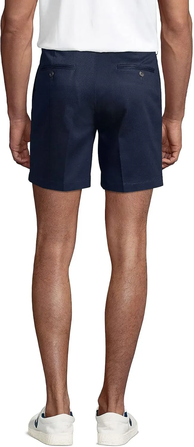 Lands' End Men's Traditional Fit 6" No Iron Chino Shorts