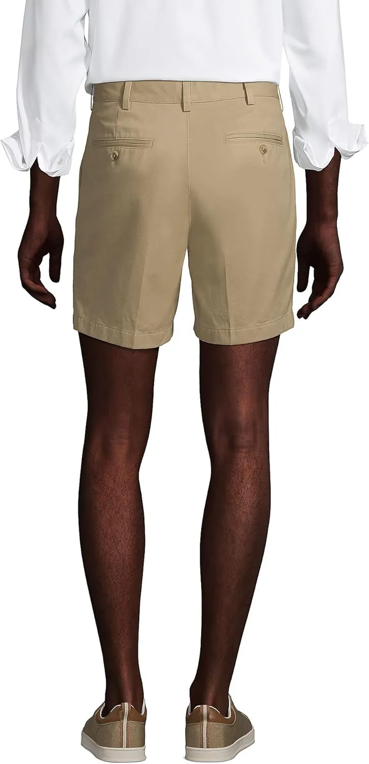Lands' End Men's Traditional Fit 6" No Iron Chino Shorts
