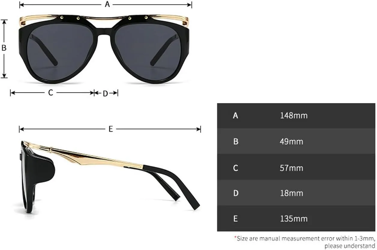 laureles 2Pack Mix Fashion Oversized Cat Eye Y2k Women Sunglasses Vintage Leopard Gradient Sun Glasses Men