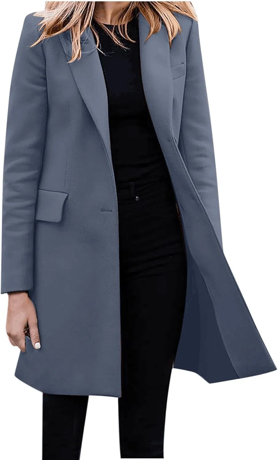 LCMTWX Trench Coat for Women 2023 Office Sleeveless Button Woolen Jacket Coat Trench Coat Women Trench Coats for Women