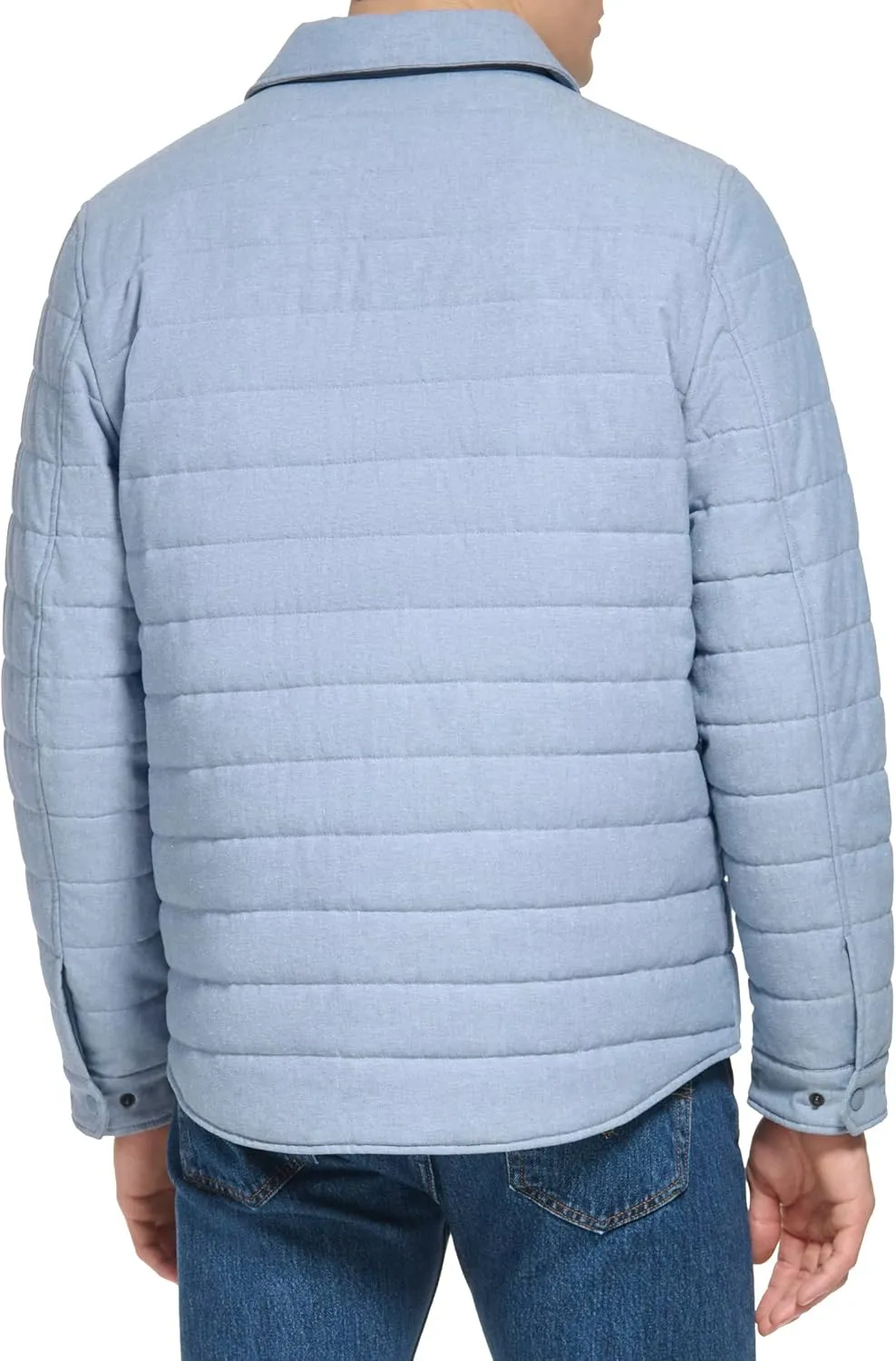 Levi's Men's Quilted Stretch Bomber Shirt Jacket