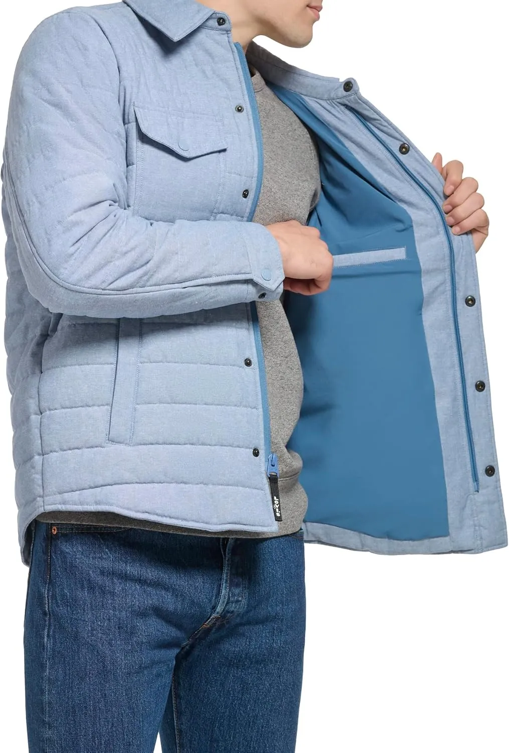 Levi's Men's Quilted Stretch Bomber Shirt Jacket