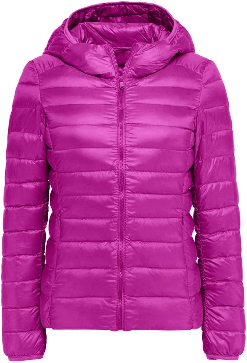 Lightweight Puffer Jacket Women Packable Duck Down Quilted Jacket Winter Warm Padded Bubble Outwear Coat