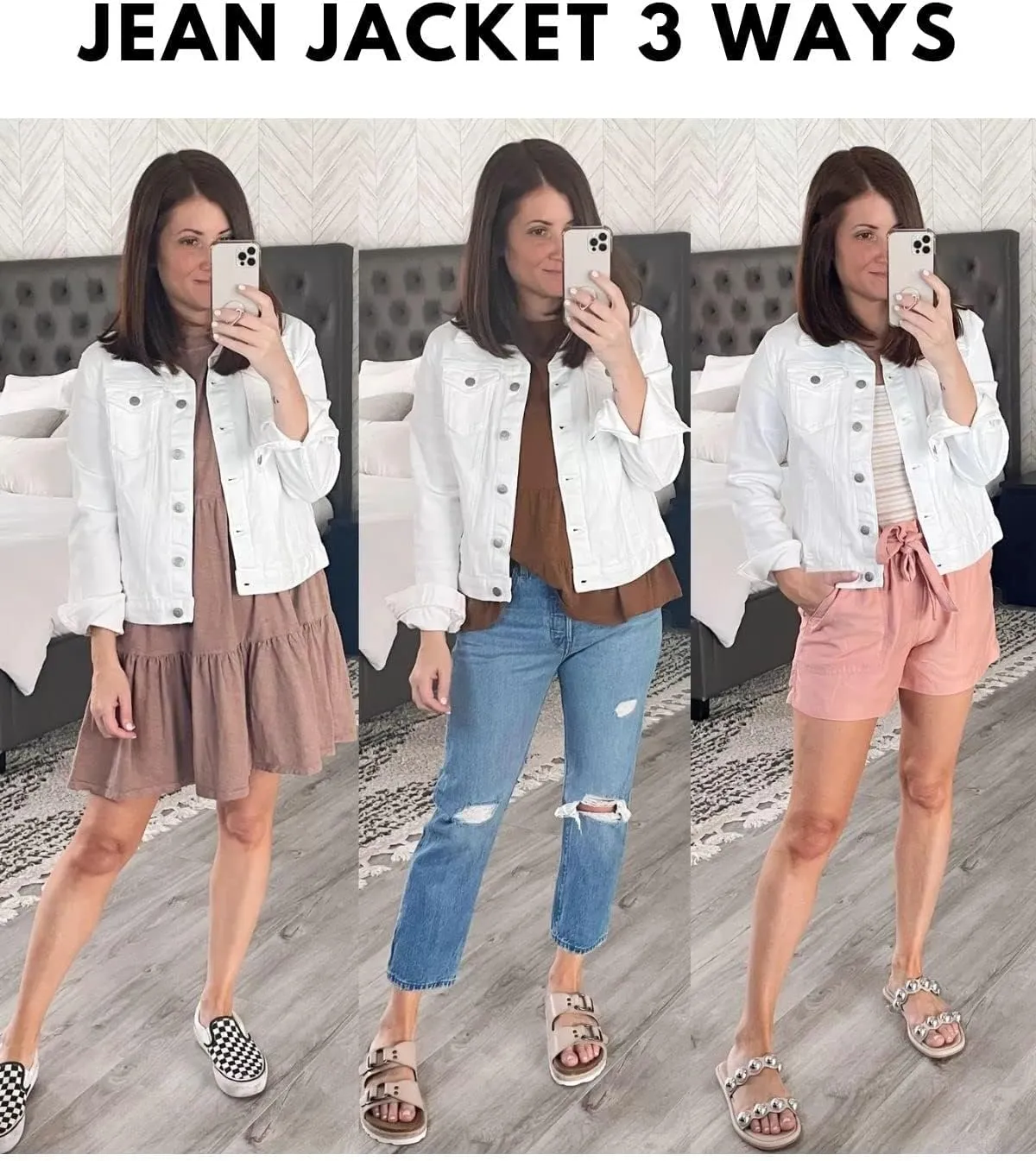 luvamia Women's Basic Button Down Stretch Fitted Long Sleeves Denim Jean Jacket