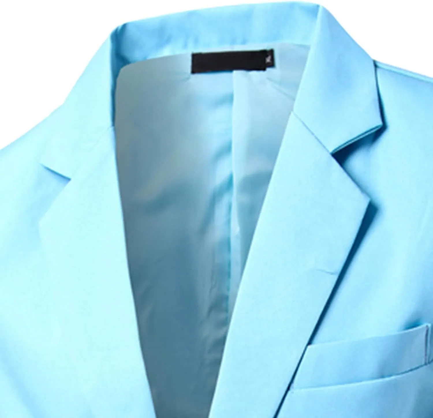 Men Casual Slim Fit Suit Blazer One Button Lightweight Sports Coat Solid Notched Lapel Daily Business Suit Jacket