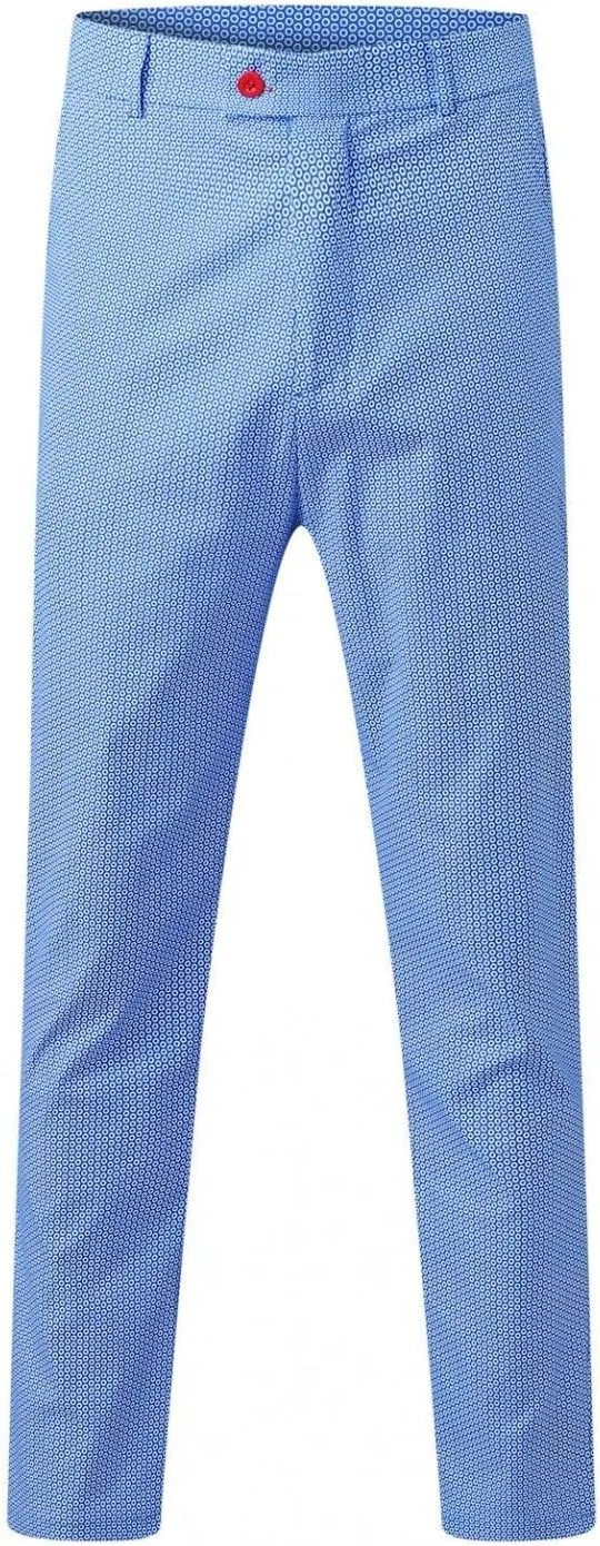 Men Dress Pants Casual Slim Fit Stretch Flat-Front Skinny Pencil Pants Business Suit Long Trousers for Prom Party