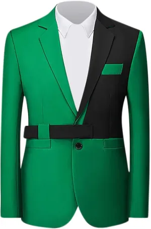 Men's Blazer Casual Sport Coats Slim Fit One Button Suit Jacket Lightweight Sports Jacket Color Block Patchwork Coat