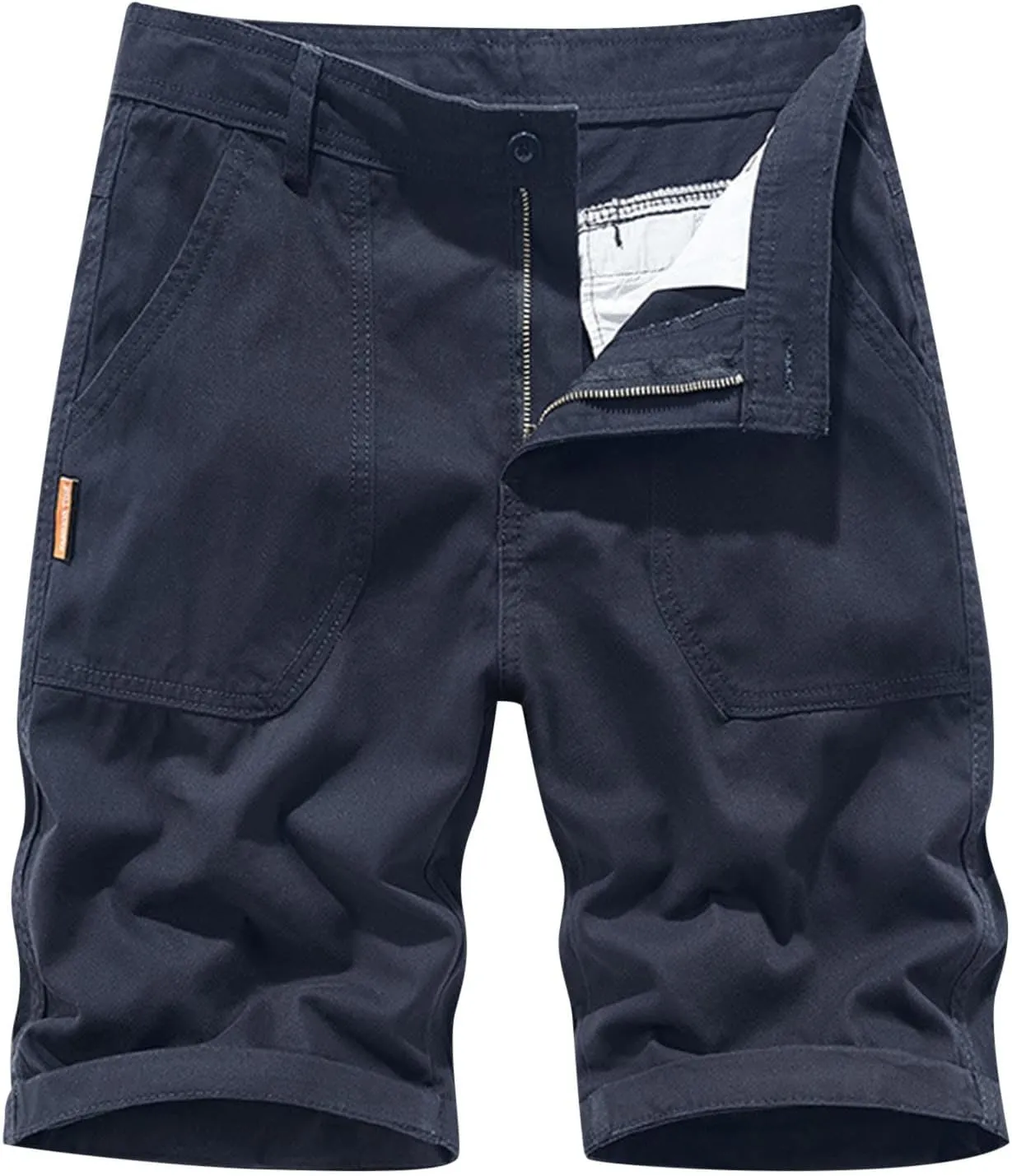 Mens Cargo Shorts Cotton Relaxed Fit Camouflage Camo Cargo Short Men's Shorts Cotton Work 3/4 Cargo Capris Twill Short