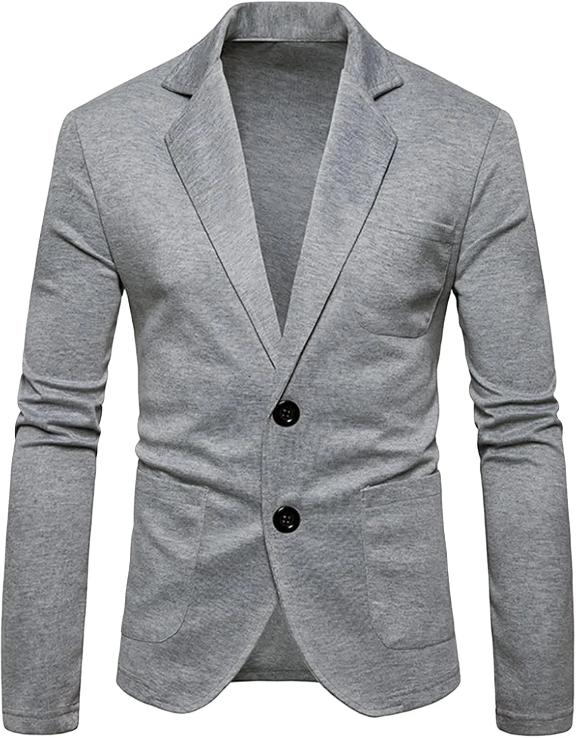 Men's Casual 2-Button Sport Coats Lightweight Slim Fit Cotton Suit Blazer Stylish Single Breasted Party Jackets