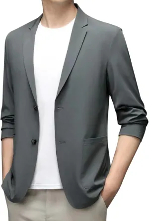 Men's Casual Blazer Suit Jackets, 2 Button Lightweight Sport Coats, Elegant Jackets, Blazers for Men Fashion