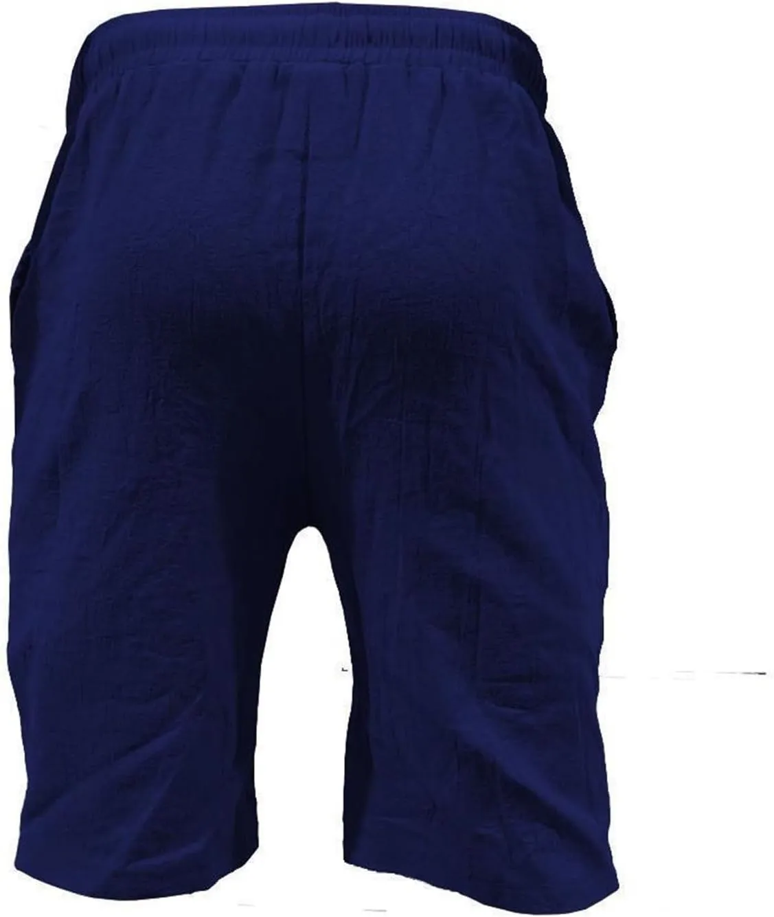 Mens Cotton Linen Shorts Casual Summer Beach Drawstring Linen Cotton Short Elastic Waist Shorts Summer Beach Shorts