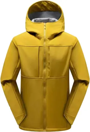 Mens Fall Winter Jacket Warm Waterproof Windbreaker Raincoat With Hood Trendy Outdoor Hiking Mountain Windproof Coats