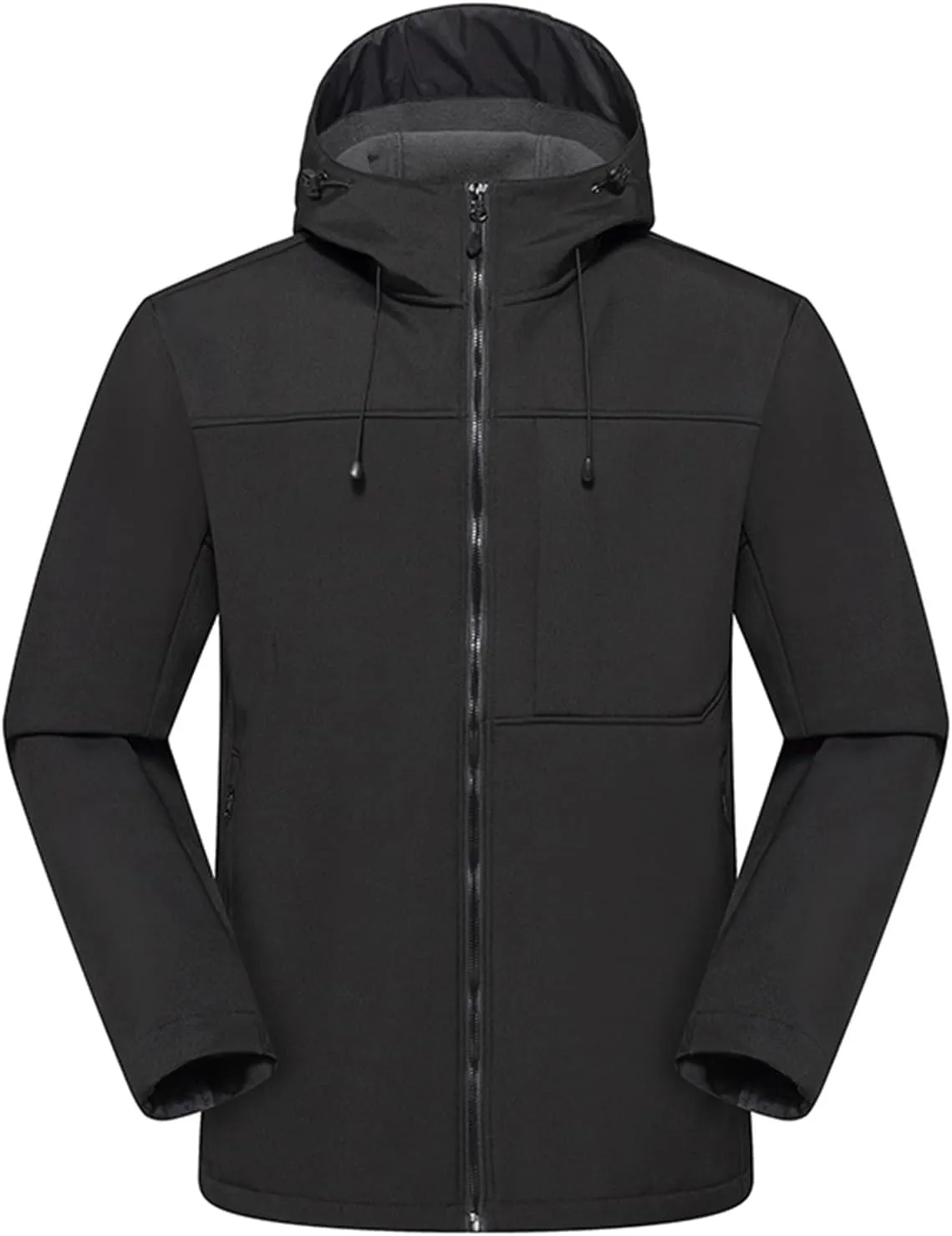 Mens Fall Winter Rain Jacket Fleece Warm Waterproof Windbreaker Raincoat With Hood Hiking Mountain Windproof Coats