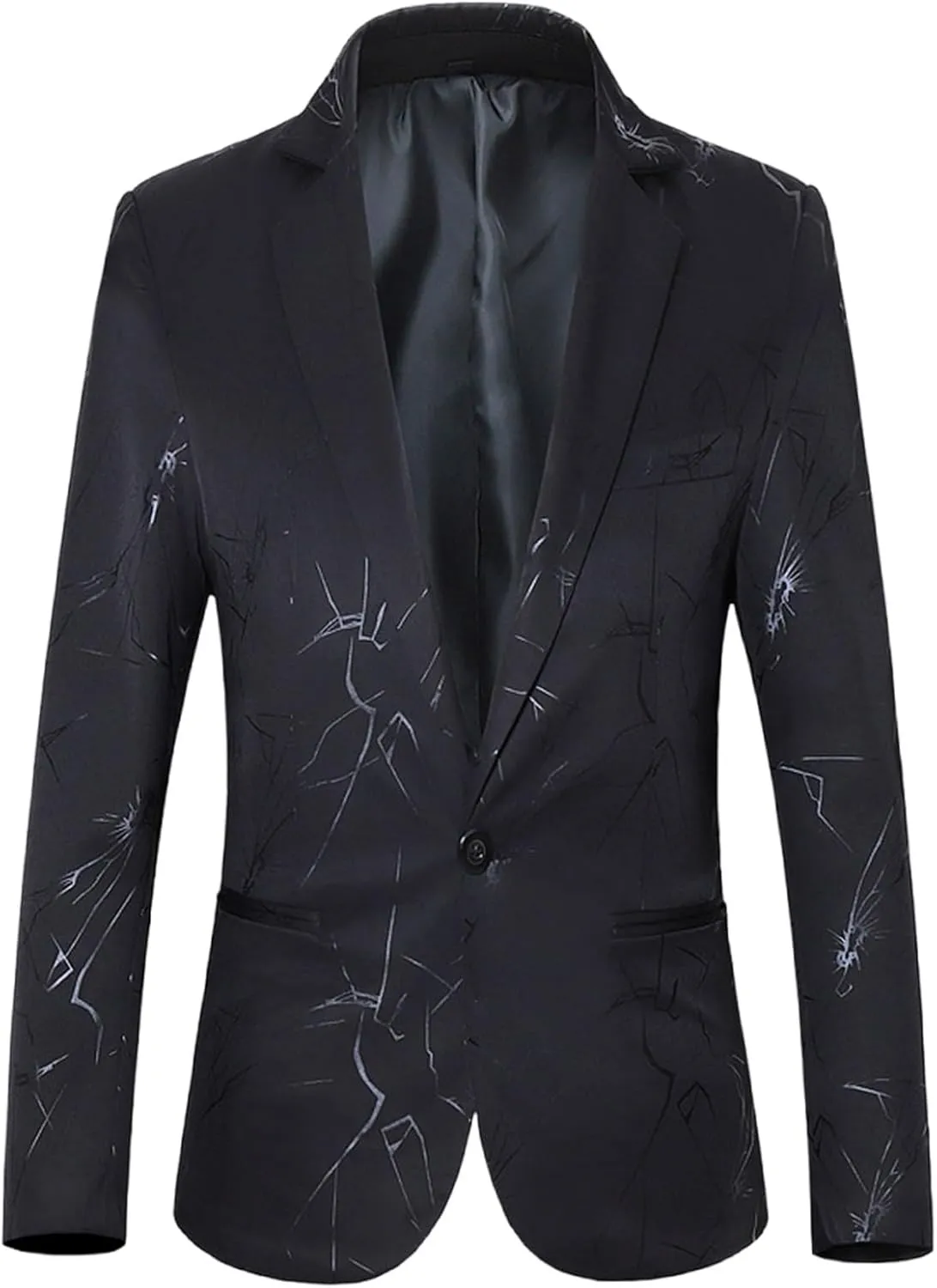 Men's Floral Tuxedo Jacket Jacquard Suit Jackets Slim Fit Blazer for Wedding, Prom, Dinner Paisley Shawl Lapel Blazer