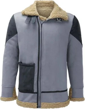 Mens Fuzzy Sherpa Jacket Long Sleeve Color Block Coat Military Fall Winter Outwear Autumn Winter Soft Thermal Jacket