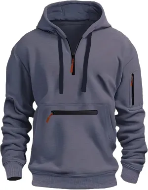 Mens Hooded Windbreaker Jacket Zip Up Warm Fall Winter Jackets Varsity Stretch Sport Outdoor Coats with Pockets