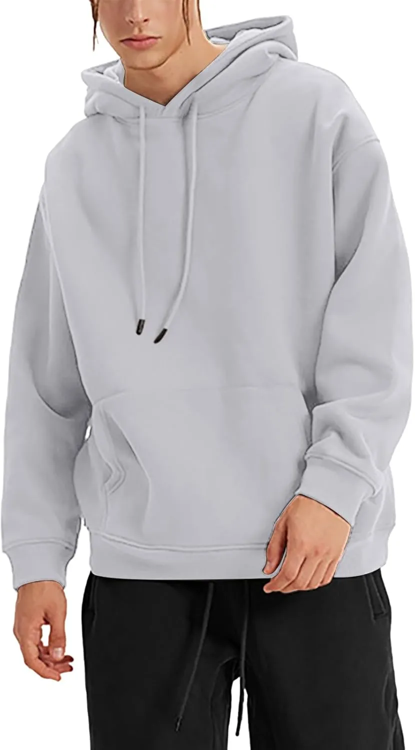 Mens Hoodies Sweatshirt Pullover Crewneck Sweatshirt Long Sleeve Shirts Pullover Fall Winter Warm Clothes Hoodies