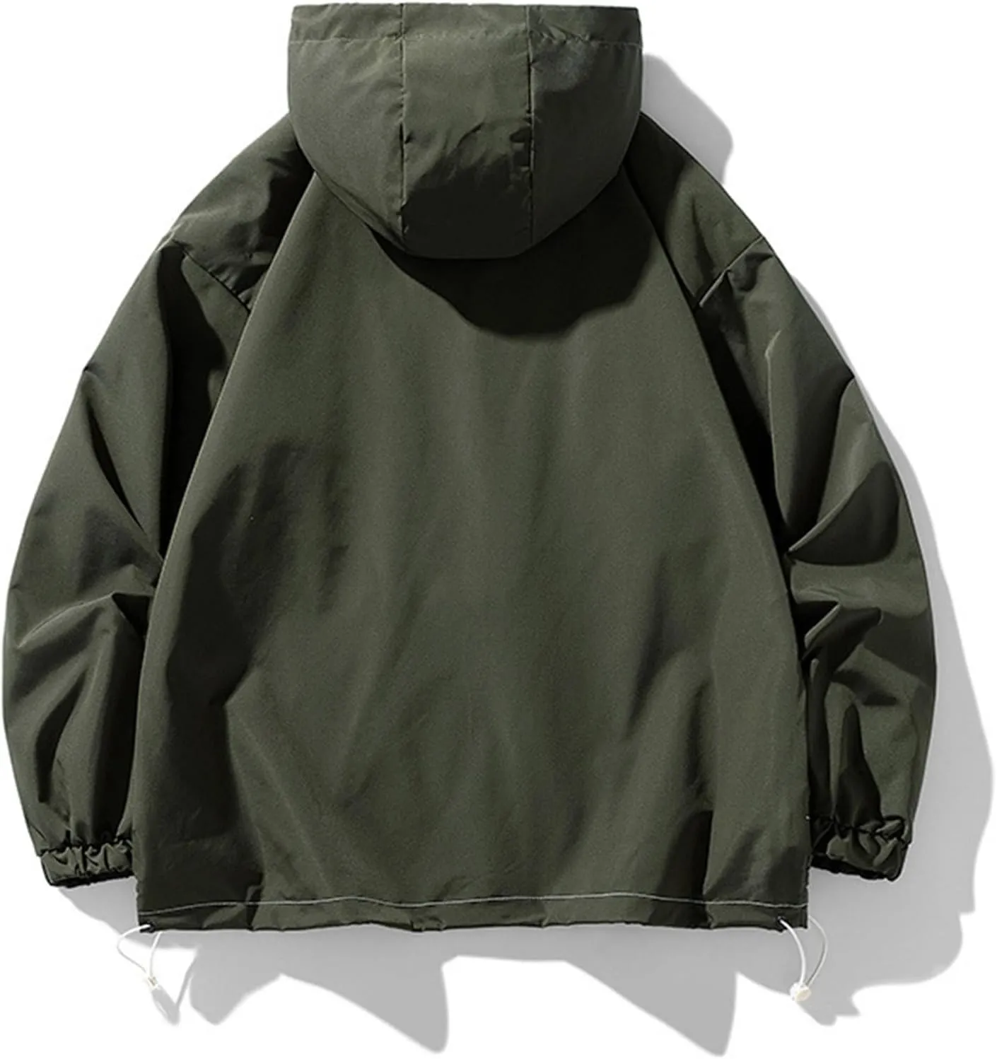 Men's Lightweight Outdoor Rain Jackets Windbreaker Sportswear Casual Waterproof Hooded Raincoat For Hiking Running