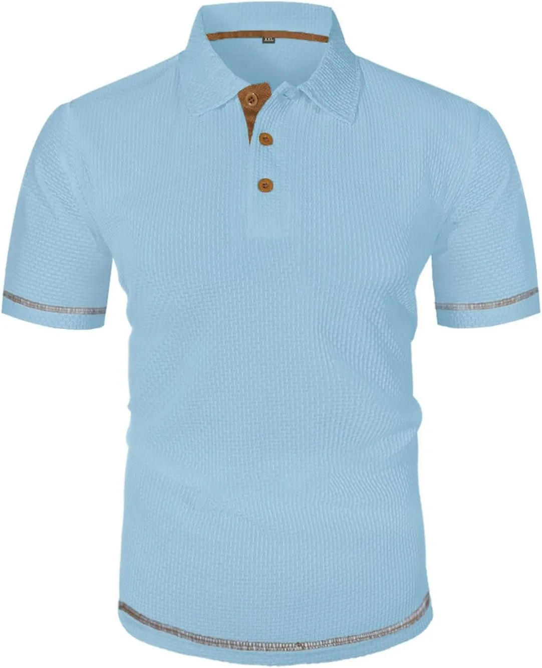 Men's Mesh Ice Silk Polo Shirt Slim Fit Collared Short Sleeve Cool Skin-Friendly Quick-Drying Stretch Tshirts