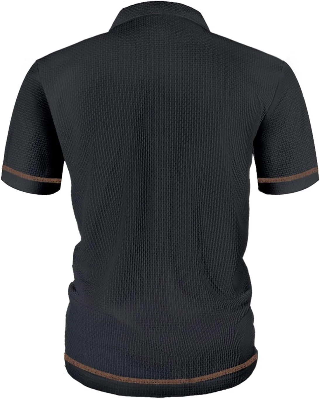 Men's Mesh Ice Silk Polo Shirt Slim Fit Collared Short Sleeve Cool Skin-Friendly Quick-Drying Stretch Tshirts