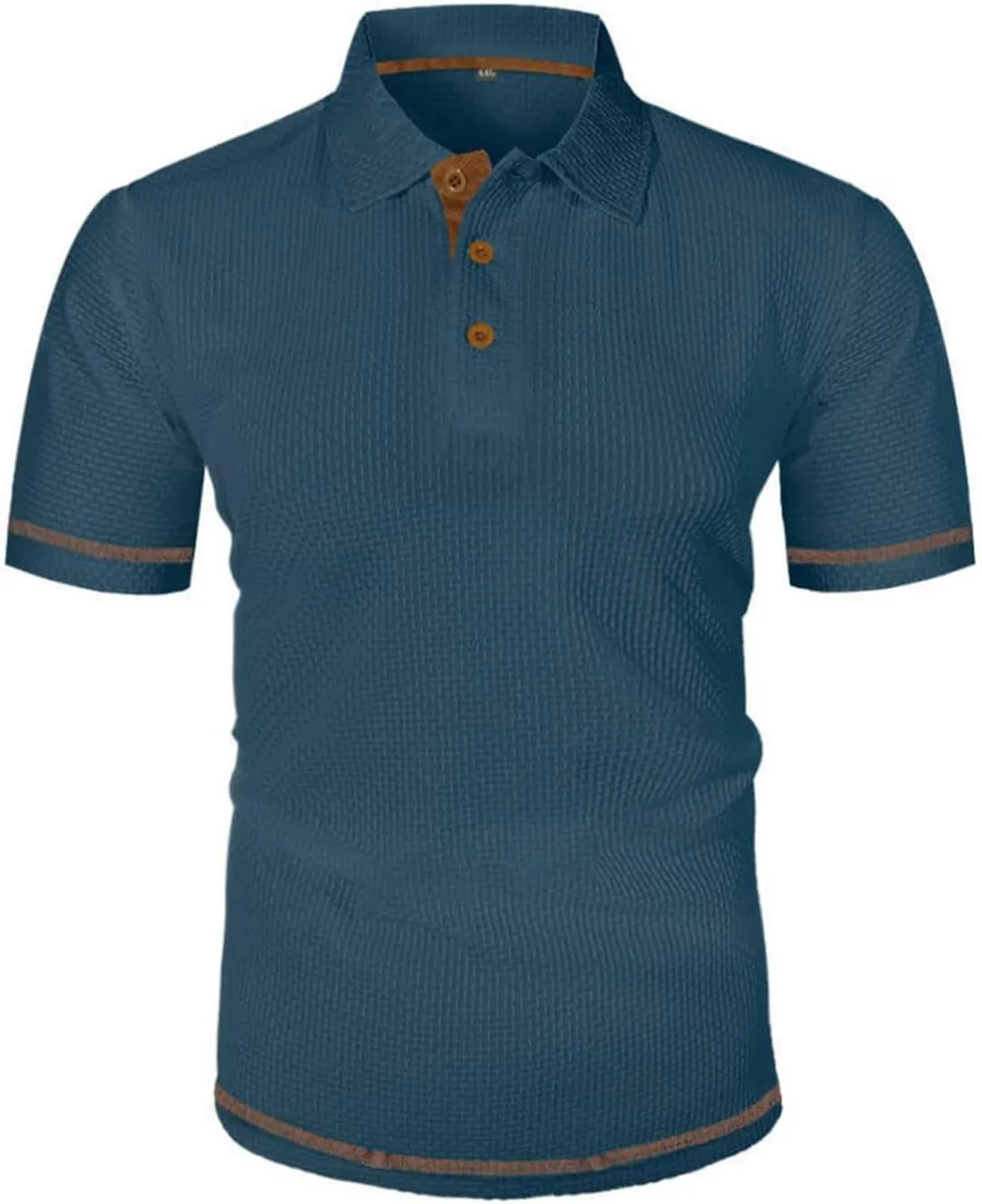 Men's Mesh Ice Silk Polo Shirt Slim Fit Collared Short Sleeve Cool Skin-Friendly Quick-Drying Stretch Tshirts