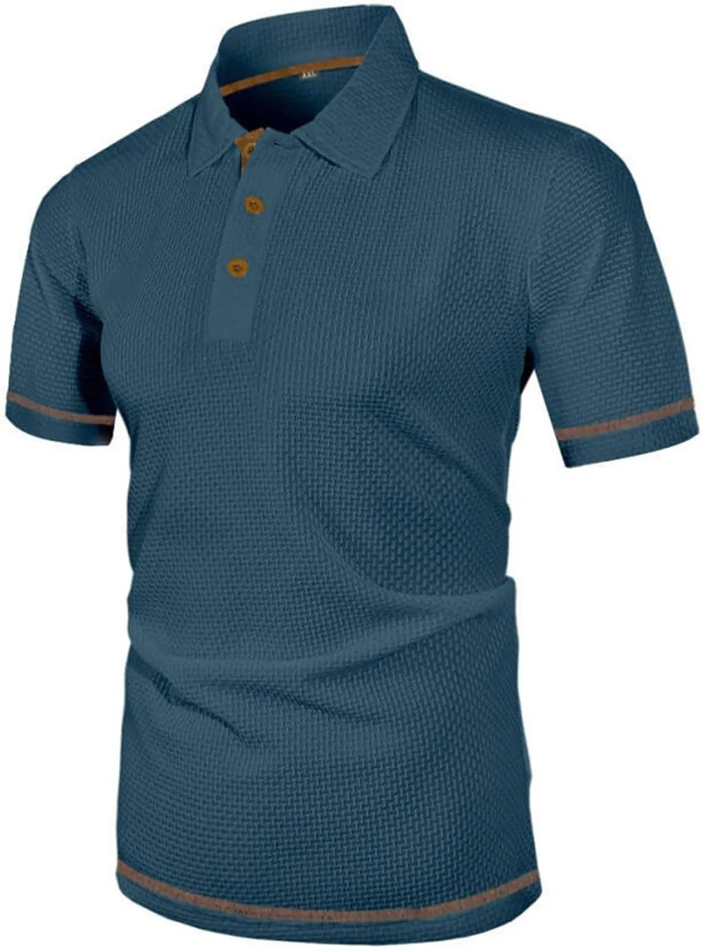 Men's Mesh Ice Silk Polo Shirt Slim Fit Collared Short Sleeve Cool Skin-Friendly Quick-Drying Stretch Tshirts