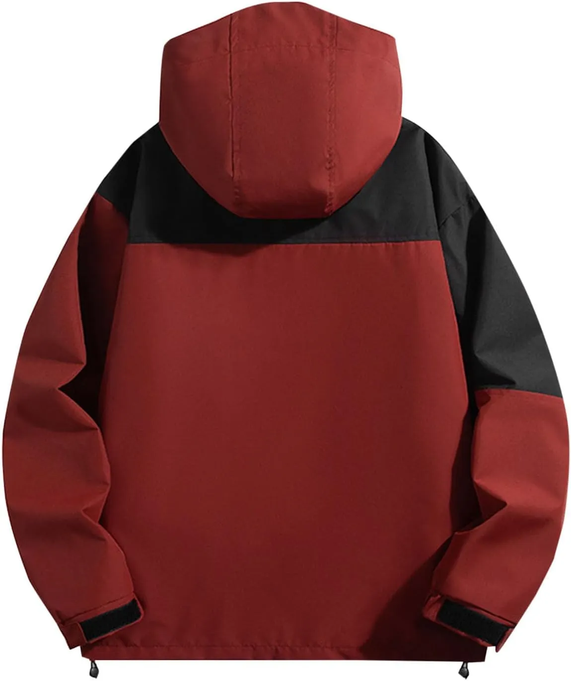 Men's Outdoor Hiking Rain Jacket Hooded Windbreaker Lightweight Softshell Jackets Waterproof Rain Coats with Pockets