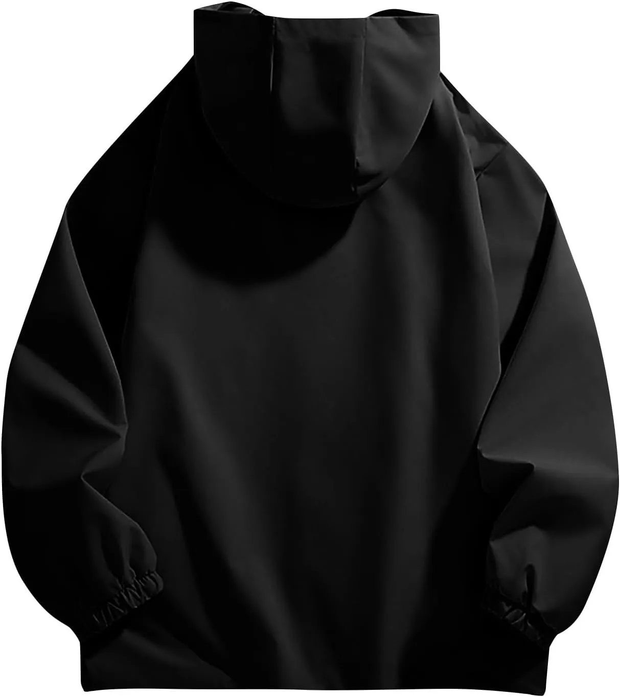 Mens Outdoor Jackets Waterproof Hooded Rain Jacket Pockets Windbreaker Oversized Fashion Casual Raincoats Outerwear