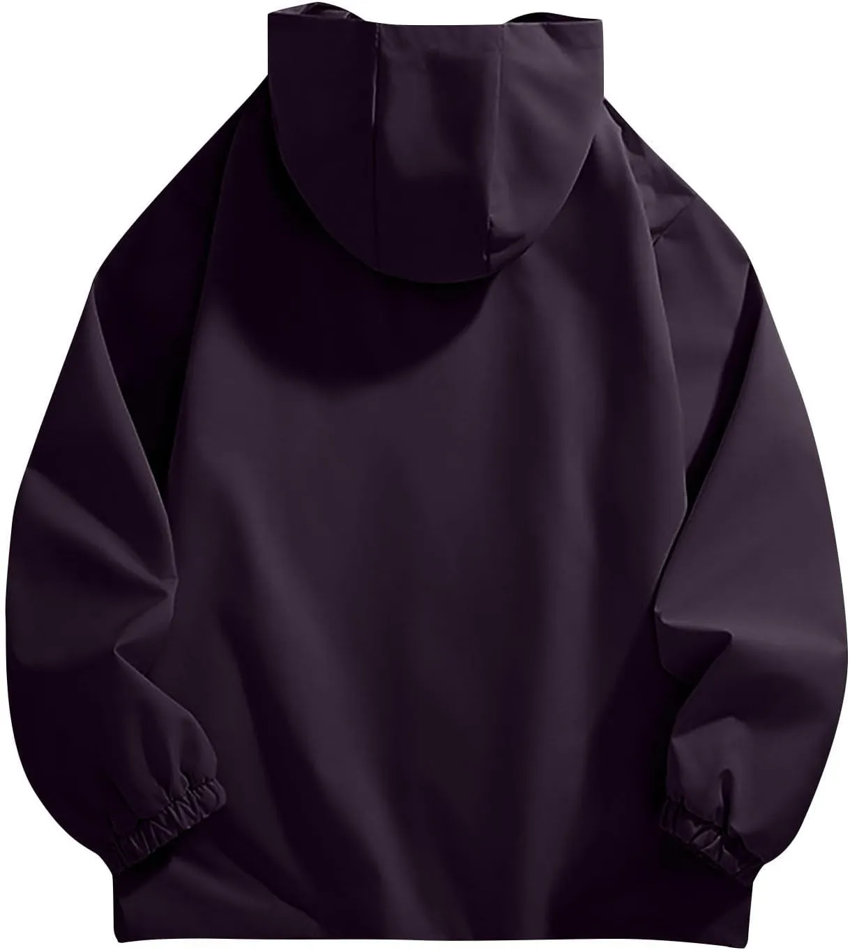 Mens Outdoor Jackets Waterproof Hooded Rain Jacket Pockets Windbreaker Oversized Fashion Casual Raincoats Outerwear