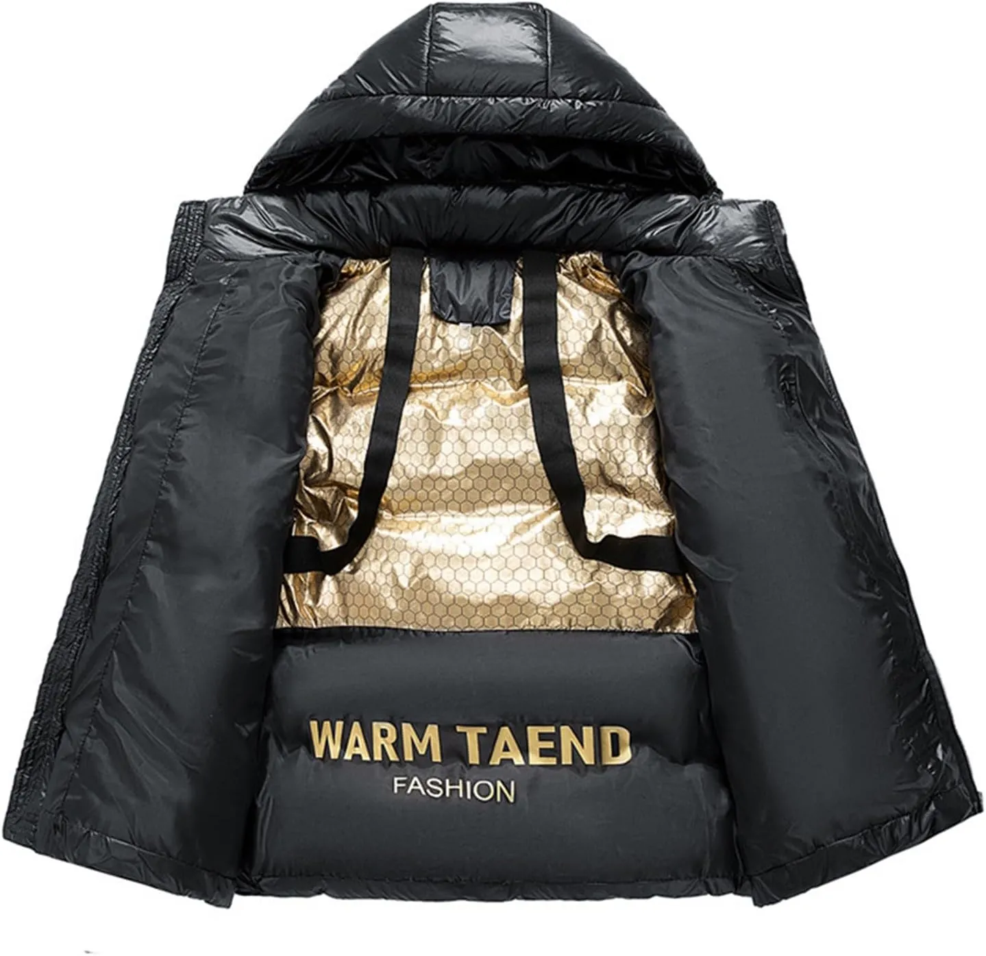 Men's Puffer Jacket Waterproof Casual Solid Color Padded Warm Cotton Coat Cotton Padded Jacket Coat Jackets with