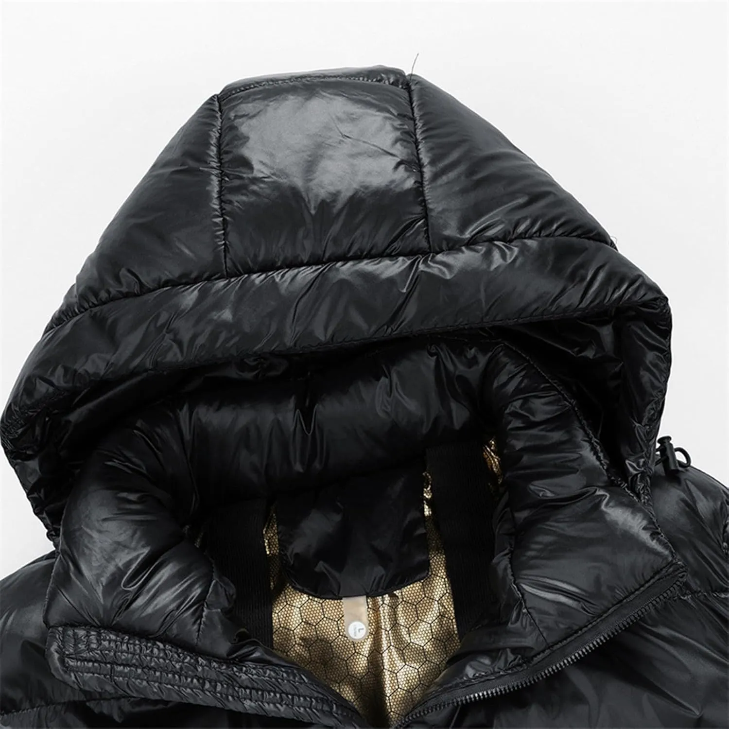 Men's Puffer Jacket Waterproof Casual Solid Color Padded Warm Cotton Coat Cotton Padded Jacket Coat Jackets with