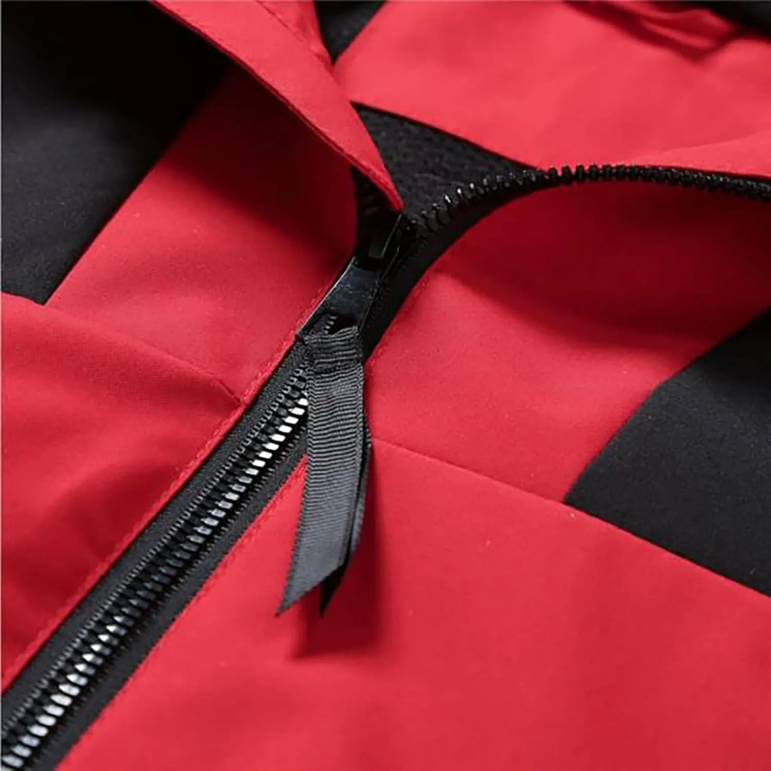 Men's Rain Jacket Waterproof Mountain Windbreaker Full Zip Hooded Raincoat with Pockets Casual Outdoor Sports Jacket