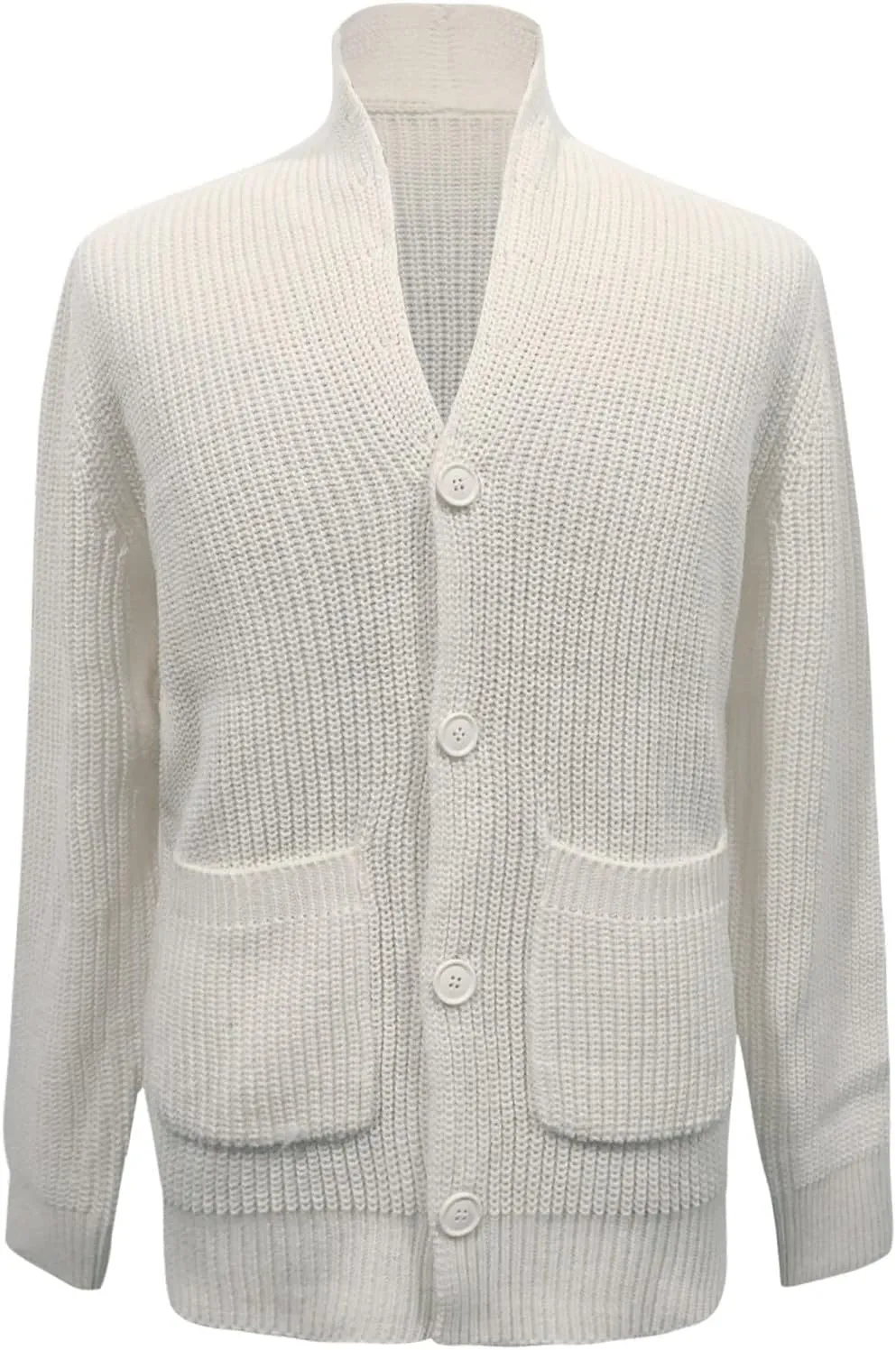 Men's Shawl Collar Cardigan Sweater Slim Fit Cable Knit Button Up Cardigan Sweater with Pockets Men Workout Outfits