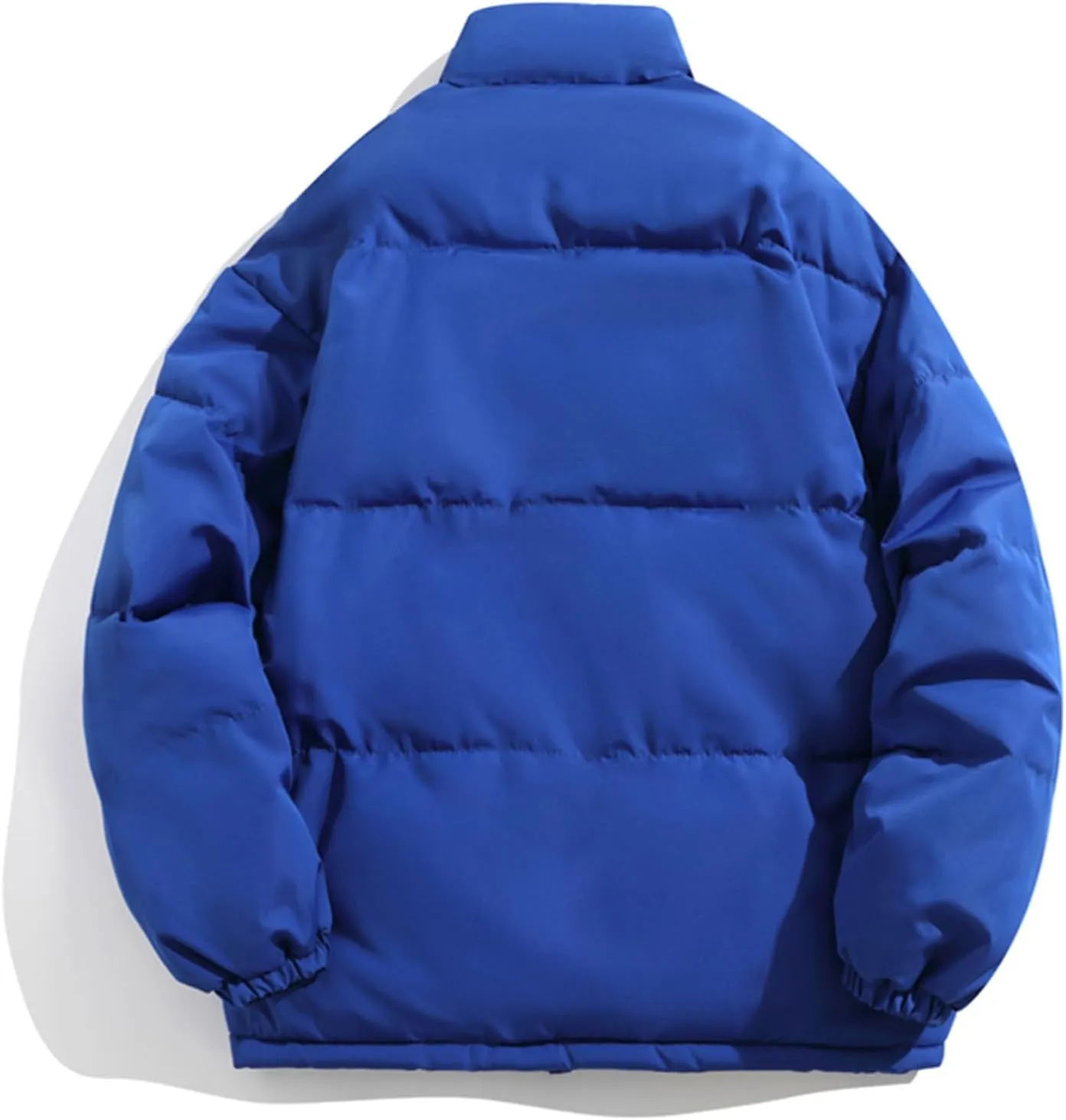 Mens Sherpa Puffer Jacket Button Up Zipper Quilted Down Jacket Padded Insulated Puffer Coats Winter Jackets Outerwear