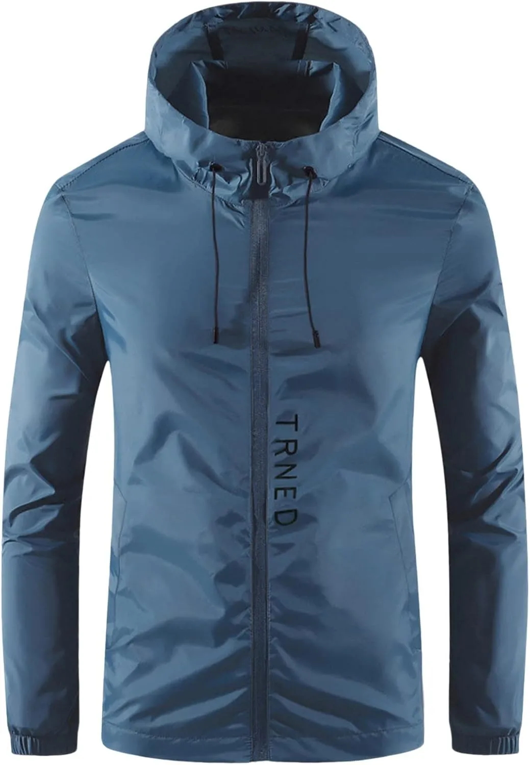Mens Sun Protection Jacket Ultra-Light Thin Breathable Full Zip Hoodie Hiking Fishing Outdoor Quick Dry Shirt