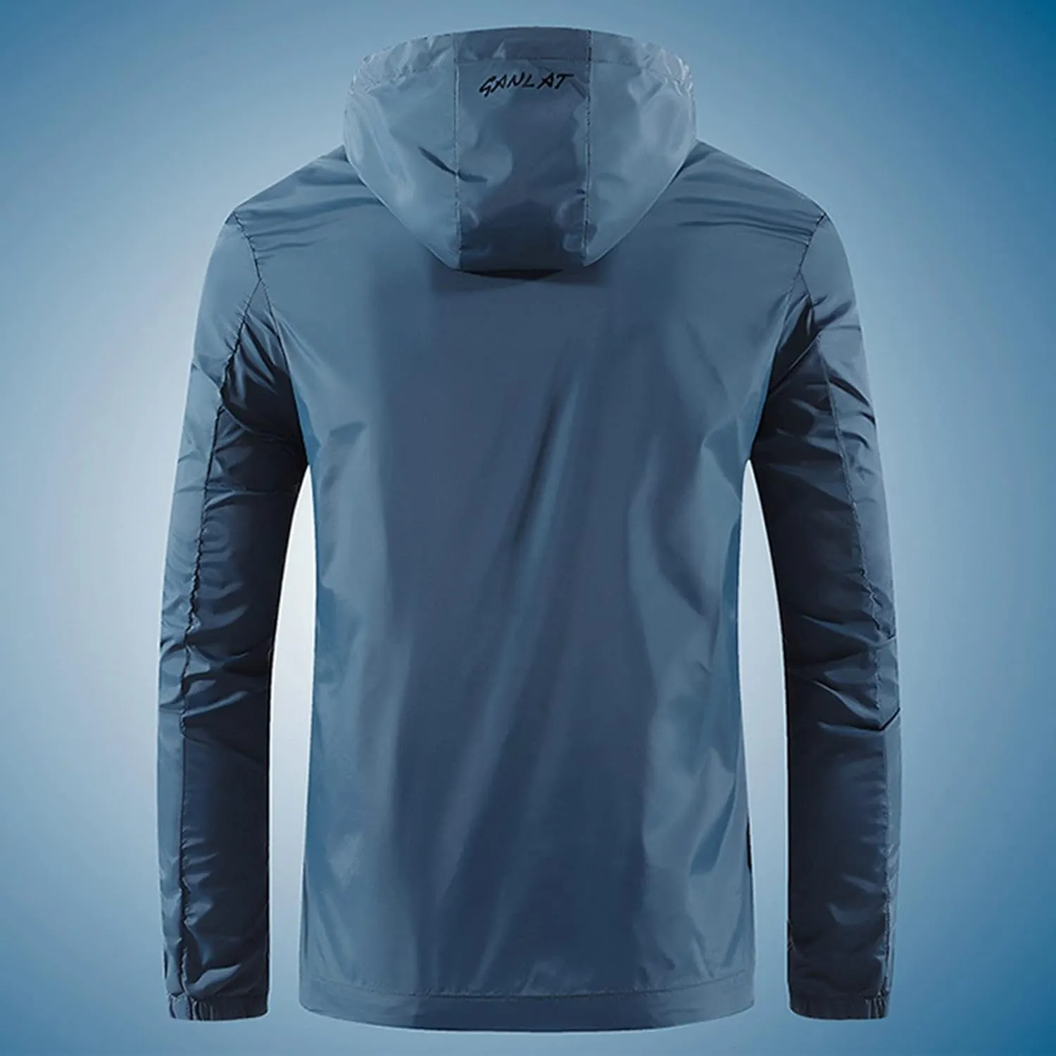 Mens Sun Protection Jacket Ultra-Light Thin Breathable Full Zip Hoodie Hiking Fishing Outdoor Quick Dry Shirt