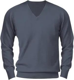 Mens V Neck Pullover Sweaters 2023 Fashion Cassual Sweatshirts Classic Fit Fine Cotton V-Neck Sweaters