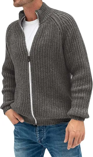 Mens Winter Warm Cardigan Sweater Long Sleeve Shawl Collar Solid Color Casual Stylish Button Down Shacket Waterproof