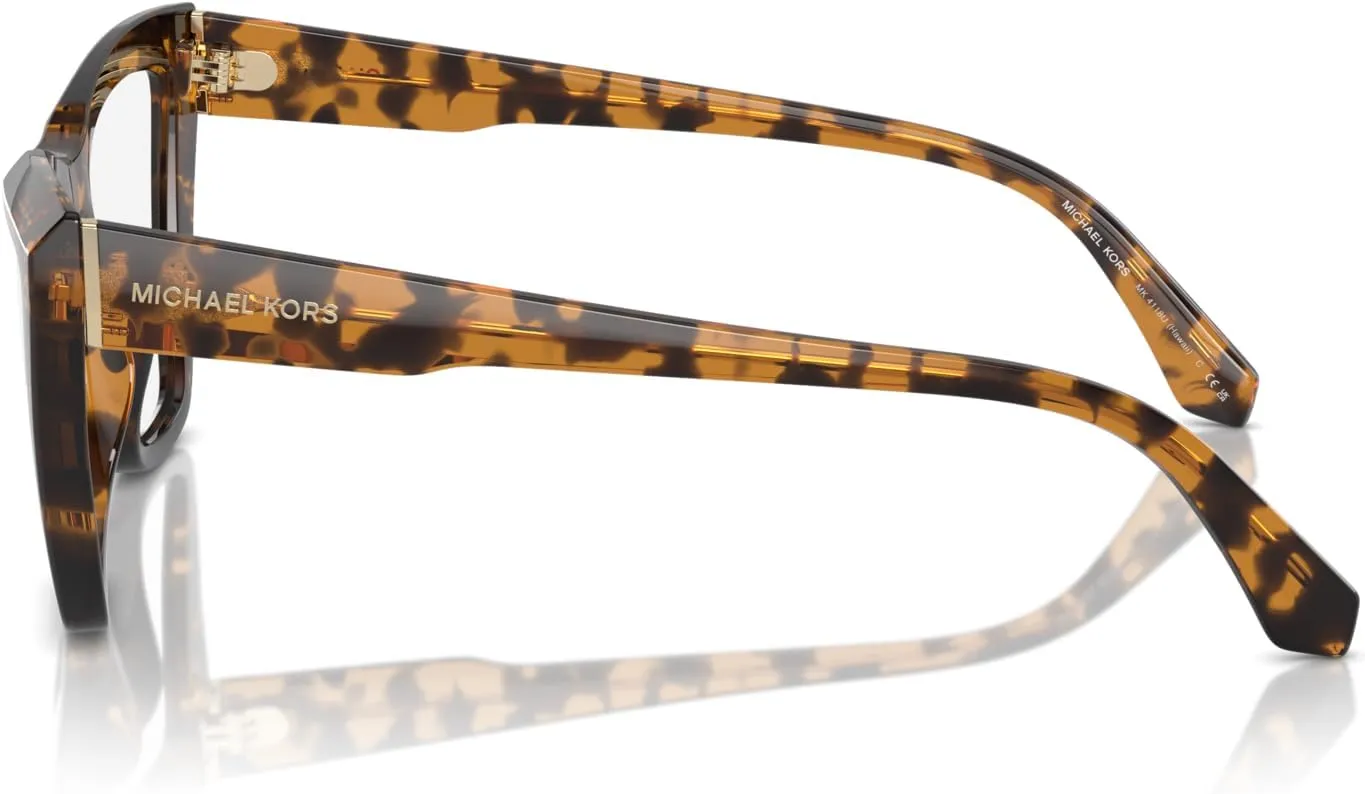 Michael Kors Women's Mk4118u Hawaii Universal Fit Cat Eye Prescription Eyewear Frames