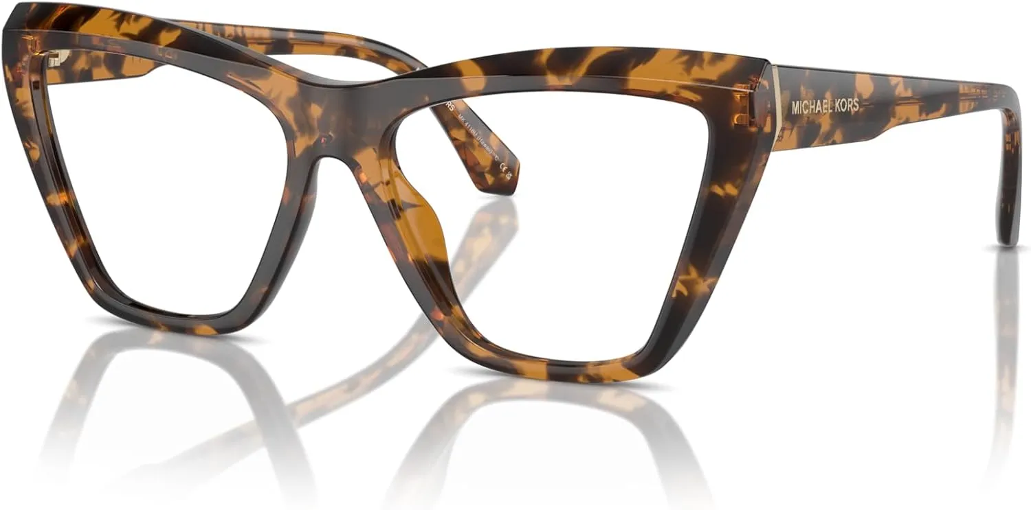 Michael Kors Women's Mk4118u Hawaii Universal Fit Cat Eye Prescription Eyewear Frames