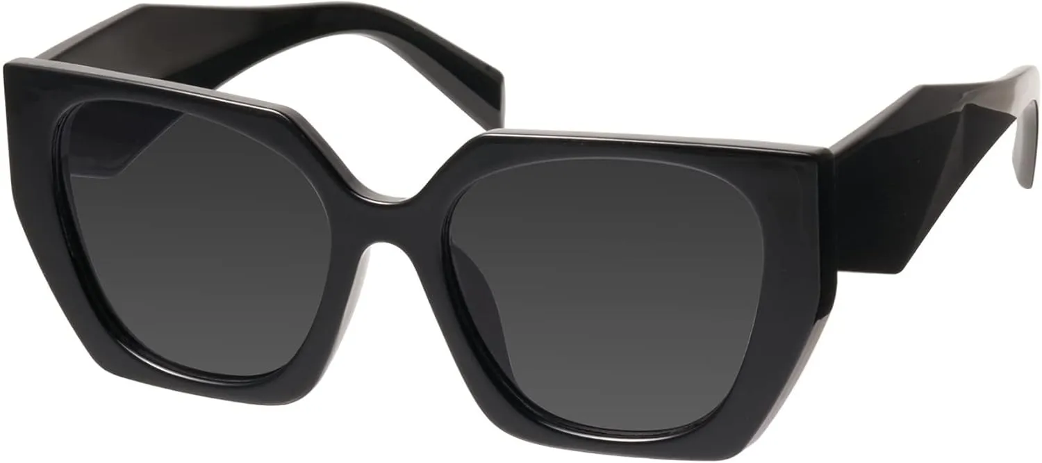 mosanana Square Cat Eye Sunglasses for Women Trendy Geometric Style Model-COCO