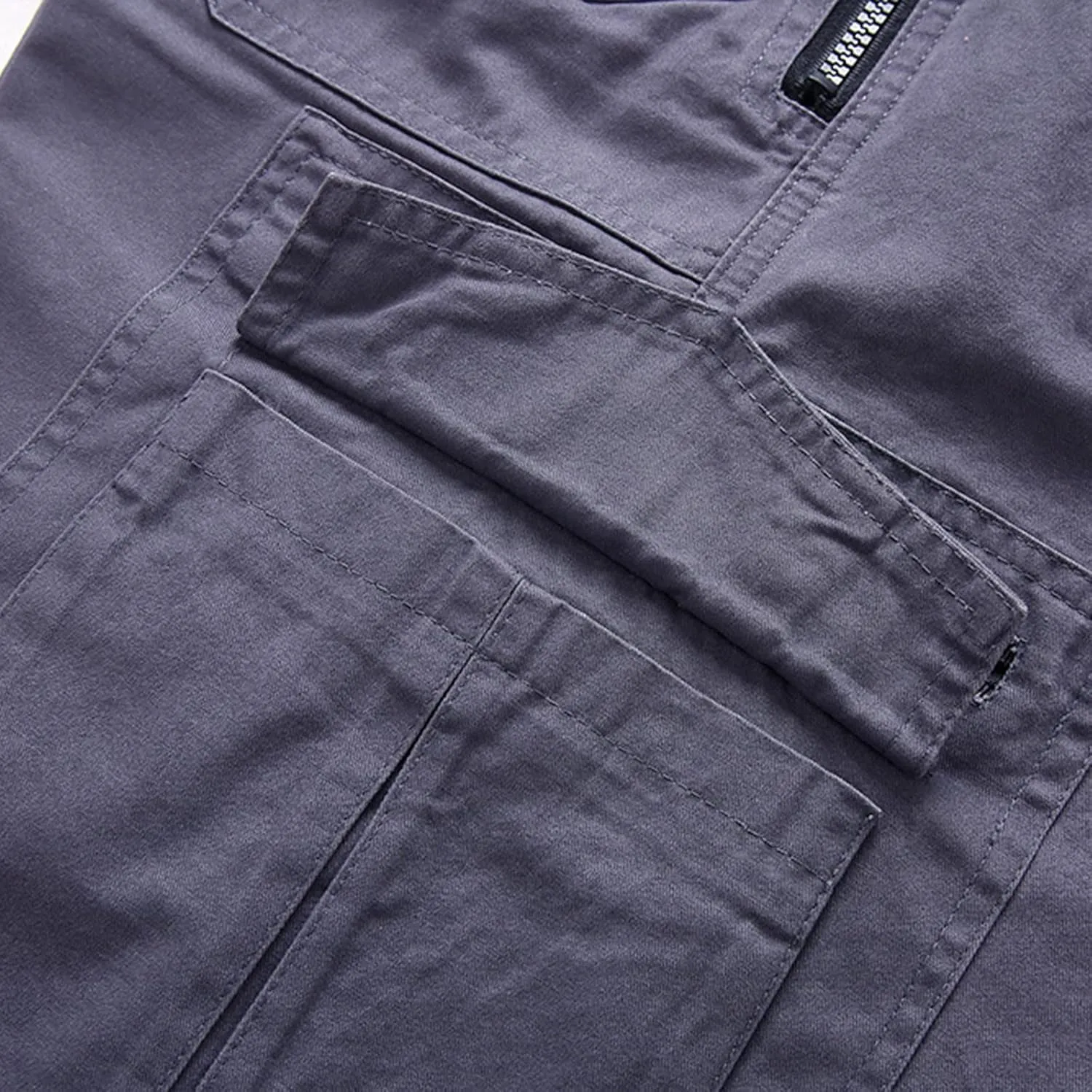 Muscularfit Casual Shorts for Men 2023 Buckle Zipper Cotton Cargo Shorts Multi Pockets Regular and Big & Tall Tooling Shorts