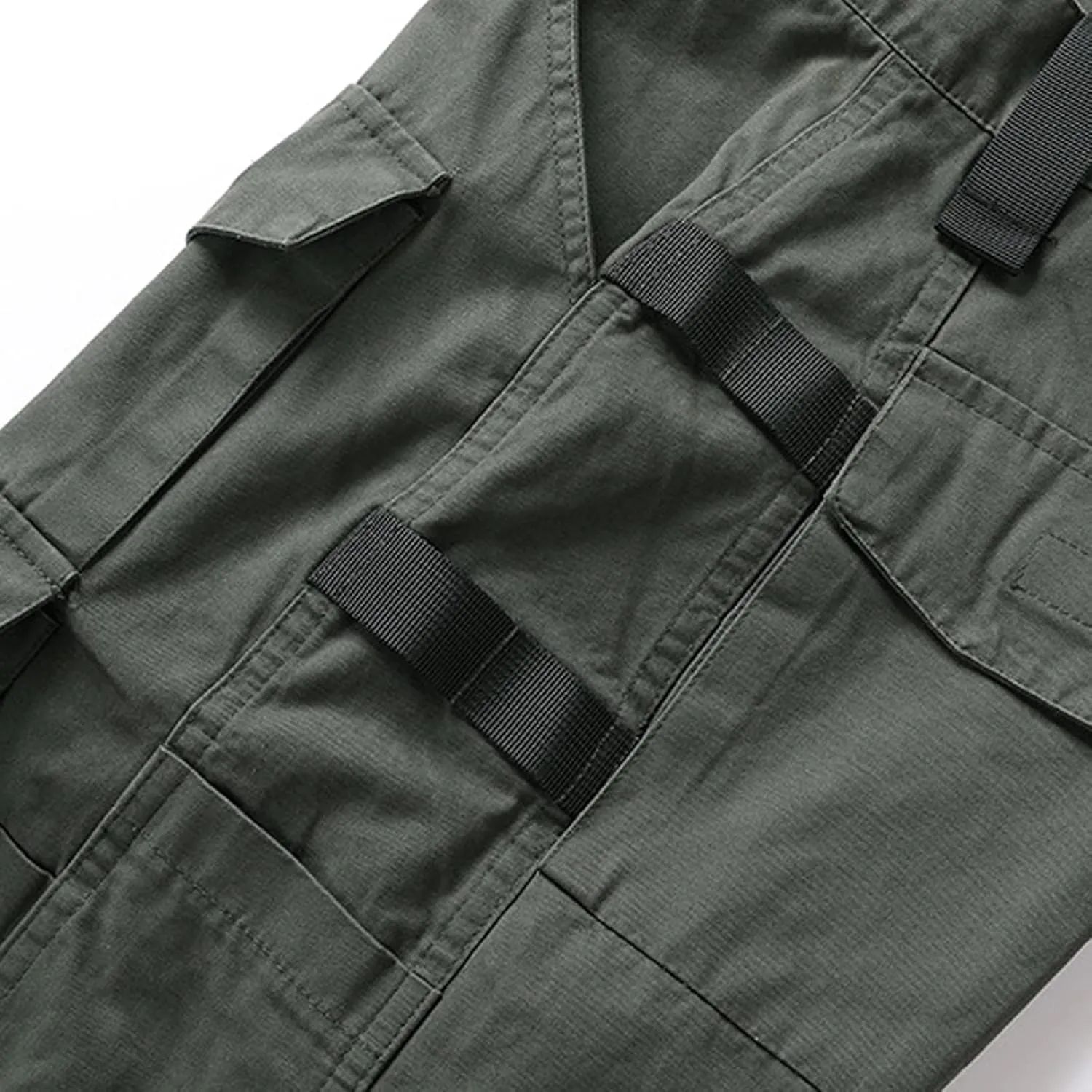 Muscularfit Cotton Mens Shorts Regular Big and Tall Multi Pockets Cargo Shorts 7" Inseam Summer Casual Sport Tooling Shorts